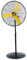 Garland Ventilador industrial TURBO 30P-V23 - Ventilador profesional de taller de pie con cabezal oscliante, 260 W y 210 m3/min