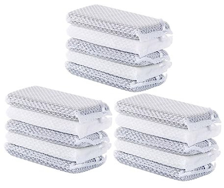 15 Uds. Esponja de limpieza de cocina, paños de plumero for el hogar, esponja for fregar, toallas de lavado de cocina, vajilla, trapos de esponja, paños de cocina útiles, esponjas for platos, fregador