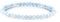 RUBY Perlenarmband Damen Echtes Naturstein Armband Hochwertiges 4mm Edelstein Armband aus facettierte, Aquamarin Armband - Inklusive Geschenkbox
