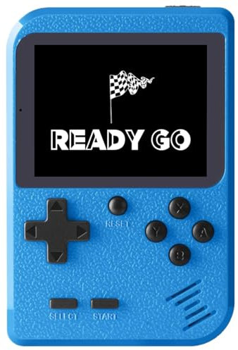 Kids Mini Handheld Game Console with 400 Classical Retro 8-bit Games, 1020mAh Rechargeable Battery, Portable Game Player for Boy Girl, Christmas Birthday Gift Present for Kid Adult