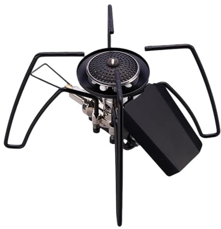 Forno a cassetta, fornello portatile da campeggio - Fornello da cucina pieghevole con forno a cassetta da campeggio - Potente fornello per barbecue resistente alle intemperie per la pesca in campeggio