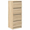 vidaXL Sideboard Sonoma-Eiche 37,5x35x99 cm Holzwerkstoff, Kommode, Schrank, Flurschrank, Anrichte, Küchenschrank, Wohnzimmerschrank, Wohnzimmermöbel