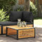 UJCHVHN Gartentisch 68x68x30cm Massivholz Akazie Outdoor Sitzgruppe Outdoor Sektionalsofa Einheiten