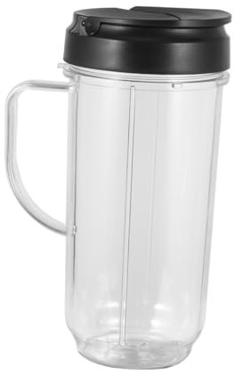 NUOBESTY Large Blender Cup Replacement Container with Handle Food Grade Plastic Shaker Cup for Smoothies Juices Easy to Clean Portable Blender Accessories