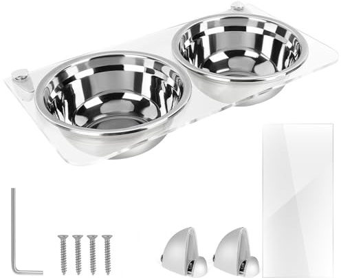 Wall Mount Cats Bowl Hanging Food Dish Feeding Hanging Type Water Dispenser Pet Water Food Wall Mounted Cats Feeders