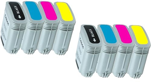 8 Druckerpatronen Tinte kompatibel für HP Designjet 500 Designjet 800 ersetzen HP10 und HP82