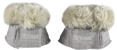 EQuest Hufglocke Melange speziell für Shettys, 2er Set (Grau, Mini-Shetty)
