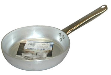 Pentole Agnelli ALMA11136 Padella per Friggere, Alluminio, Acciaio Inox, Argento, 36 cm