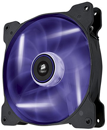 Corsair SP140 LED Ventilador de PC (140 mm, iluminación LED Viola) Paquete Soltero
