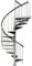 DOLLE Außenspindeltreppe Gardenspin verzinkt Höhe 246-282 cm 11 Stufen Durchmesser 125 cm