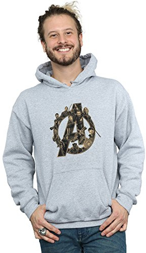 Marvel Men's Avengers Infinity War Marvel Logo Hoodie