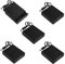 WMYCONGCONG 5 PCS 4 Solts 4x1.5V 6V AA Battery Holder Case Plastic Battery Storage Box with DC 5.5x2.1mm Male Plug