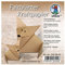 Ursus 3426800 - Faltblätter Kraftpapier, ca. 10 x 10 cm, aus Natron Kraftpapier, 80 g/qm, 100 Blatt, gerippt, für kleine und große Origami Künstler, ideal für kreative Bastelarbeiten