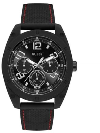 GUESS Mens Analogique Quartz Montre avec Bracelet en Silicone W1256G1