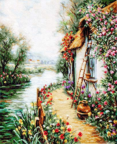 Luca-S Cross Stitch Kit, Cotton, Multicoloured, 28x24cm