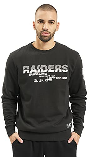 New Era NFL Oakland Raiders Wordmark Slogan Crew Sweatshirt, Größe :S