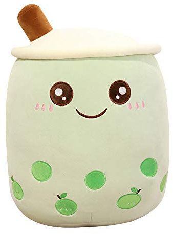 LICHENGTAI Bubble Tea Plüschtier, Plüsch Spielzeug Bubble Tea Cup Plüsch Kissen Gefüllte Lebensmittel Milch-Tee Weiche Puppe Milk Tea Cup Kissen, Kinderspielzeug Kissen Geschenke, 35CM