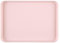 Anti-Slip Rectangular Non-Slip Plastic Serving Tray for Dinner/Drinks, Fruit, Dessert, Food - Multifunction Storage for Kitchens, Homes or Gift - Pink S