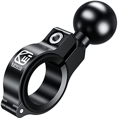 BRCOVAN Base per Morsetto Manubrio in Lega di Alluminio con Sfera in TPU da 1'' per Binari Diametro 0,5'' / 0,87'' / 1'' / 1,26'' Compatibile con RAM Mounts Braccio a Doppia Sfera