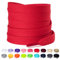 Olukssck Cordones Planos para Zapatillas, [2 Pares] Cordones universales Repuesto para Zapatos para Calzado Deporte y Botas - Anchura 10 mm, Rojo, 100cm