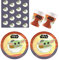 Procos 10210600 - Partyset S Disney Star Wars - Mandalorian, 52-teiliges Set, 16 Teller, 16 Becher, 20 Servietten, Einweggeschirr, Partygeschirr, Tischdekoration, Marvel