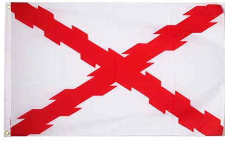 U24 Flagge Fahne Kreuz von Burgund 90 x 150 cm
