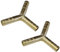 AERZETIX - C18585 - Lot de 2 Raccords/distributeurs triples en Y Ø8 mm à 3 voies pour compresseur d'air comprimé - mécanicien/carrossier - séparateur/coupleur/dédoubleur tuyau pneumatique - en métal
