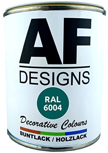 Alex Flittner Designs Buntlack Holzlack RAL6004 auf Wasserbasis 750ml glänzend Innen Aussen Möbel