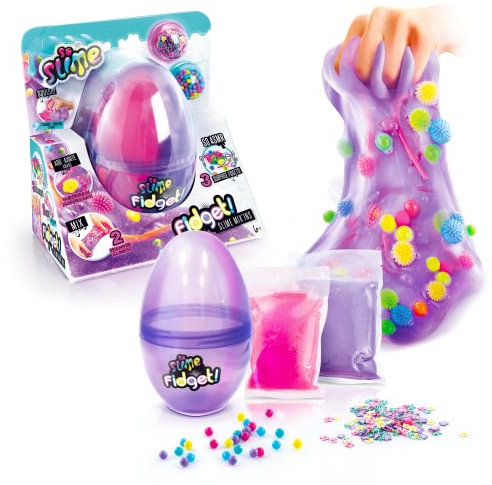 Canal Toys | So Slime Fidget Egg | Fertiger Fluffy-Schleim mit Charms | Oster-Ei-Schleimset | Flauschiger Schleim im Ei für Kinder ab 6 Jahren | Geschenke für die Ostereiersuche