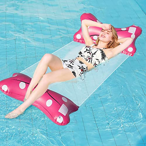 Wasserhängematte Erwachsene, Luftmatratze Pool Wasserhängematte, 4-in-1-luftmatratze Wasser, Aufblasbares Schwimmbett, FAufblasbare Wasserhängematte, Wasserspielzeug Pool für Erwachsene und Kinder