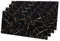 IZODEKOR Wandverkleidung Marmoroptik -4er 120x60cm- Alternative zu Badfliese/Küchenfliese, Duschwandpaneele, Wandpaneel für Küchenrückwand, Badezimmer, Innenbereich | Black White
