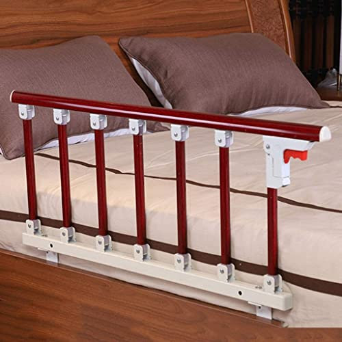 Bettgitter für ältere Menschen, Bettgitter aus Holz, behinderte Erwachsene, Hilfsgriff, Handicap, Bettgitter, Krankenhaus, Metallgriff, tragbare Stoßstange, Bettseitenhandlauf (97 x 40 cm/38,1 x 15,