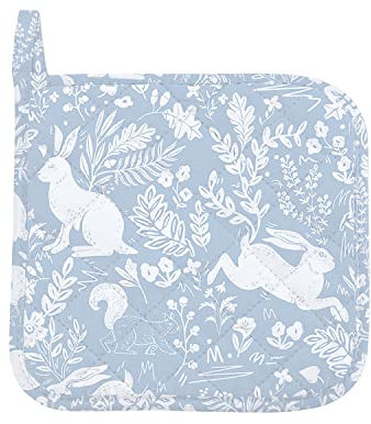 William Morris Inspired Forest Life Light Blue Pot Grab