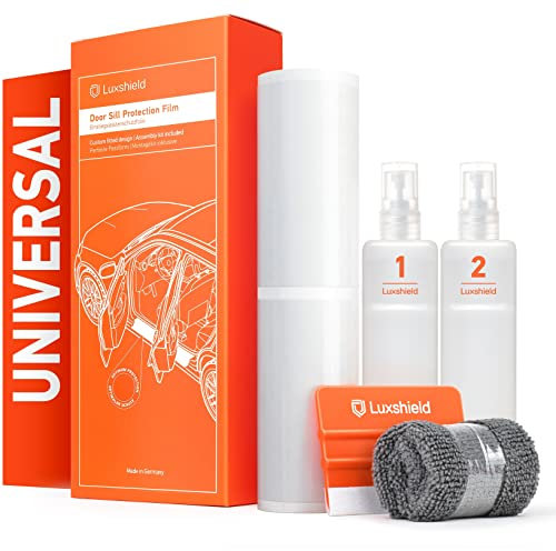 Luxshield Einstiegsleisten Schutz für Auto - Universal Größe M im 4er Set - Schutzfolie Autotür Zubehör Zierleisten Lackschutzfolie Transparent
