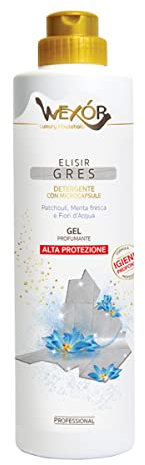 ELISIR GRES GEL PAVIMENTI ALTA PROTEZIONE: Detergente con Microcapsule - Patchouli, Menta Fresca e Fiori d'Acqua 750 ml