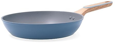 Pyrex Sandpfanne aus geschmiedetem Aluminium, Blau, 26 cm | Blau, Aluminium, runde Form, glänzendes Finish, 26 cm