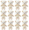 Bogoro 12 Stück Mini Bär, Mini Bear Stuffed Bears, Mini Bären Kuscheltier, Bär Schlüsselanhänger, Kleines Bären Spielzeug, für Geburtstag Hochzeit Dekorationen Weihnachtsfeier Gefallen Lieferunge