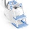 Rabb 1st Riduttore wc bambini, sedile rialzato maschi e femmine, pedana antiscivolo anti-spruzzo scala per water,Blu