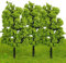 Lot de 20 arbres miniatures de 12 cm pour modélisme ferroviaire, pour modélisme, train, paysage, architecture