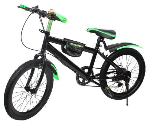 vinnyooc 20 Zoll Kinderfahrrad 6 Gang Kinder Fahrrad MTB Jugendrad Mountainbike City Bike Jungen Mädchen Mountainbike Doppel Scheibenbremse (Grün)
