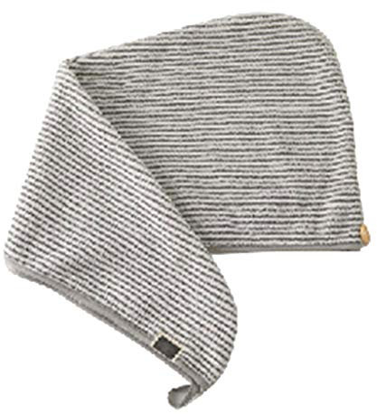 YIZITU Serviette de bain en microfibre de bambou à rayures à séchage rapide absorbante pour cheveux secs