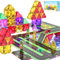 Perbabe 72PCS Magnetic Tiles Road Toppers Set for Kids Toys, Magnetic Building Blocks with Cars Toys Magneti Tiles for Kid Easter Gifts for Kids Birthday Gift for Age 3 4 5 6 7 8+ Year Old Boys Girls