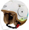 QJWMatic Kinder-Motorradhelm, offenes Gesicht, mit Visier, für Kinder im Alter von 3–14 Jahren, Retro-ATV-Moped-Helme für Motorroller ECE-geprüft B,46-54CM