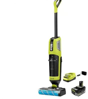 RYOBI ONE+ HP 18V Brushless Cordless Wet/Dry Stick Mop and Vacuum Kit with 4.0 Ah Battery and Charger