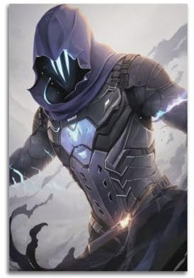 UHHYFVN Poster Game Valorant, Omen-Poster, Wandkunst, dekoratives Gemälde, Schlafzimmer, Gemälde, Poster, 20 x 30 cm, ungerahmter Stil