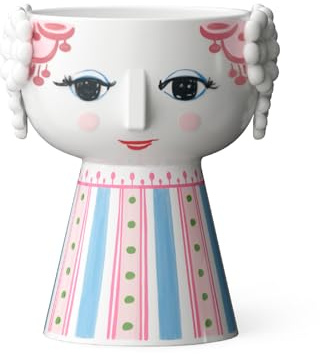 Bjørn Wiinblad Eva Candle Holder, Pink, Height: 3.7 cm