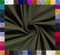 0,5m Baumwoll-Jersey uni 8% Elasthan Baumwollstoff elastisch Meterware Jersey-Stoff Oeko-Tex Kl 1, Farbe:khaki
