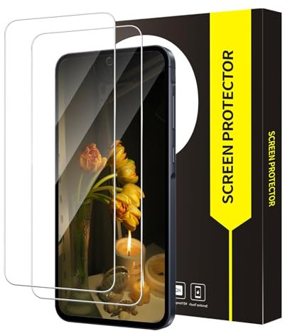 Bodyguard 2 pièces Verre Trempé pour Samsung Galaxy A55/A35 5G, 9H Dureté protection écran, Sensible au Toucher, Dureté 9H, bords incurvés 2,5D, Haute Sensibilité, Ultra HD A55 vitre protection