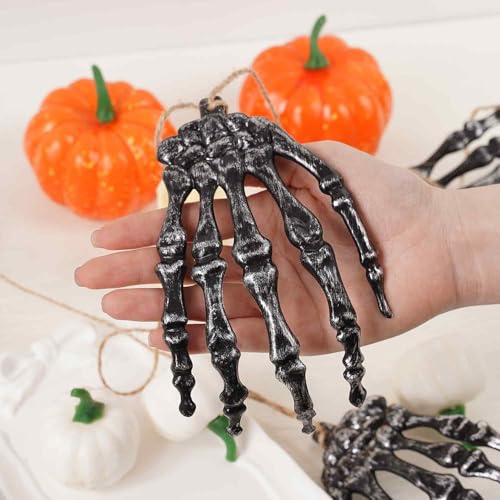 Umiin Halloween Totenkopf-Knochen-Modell, Schwarz