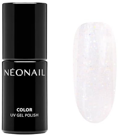 NÉONAIL UV Nagellack 7,2 ml - Weiß - Glimmering Mist - NÉONAIL Farben - UV Lack Glitzer - Gel Nägel - Nageldesign